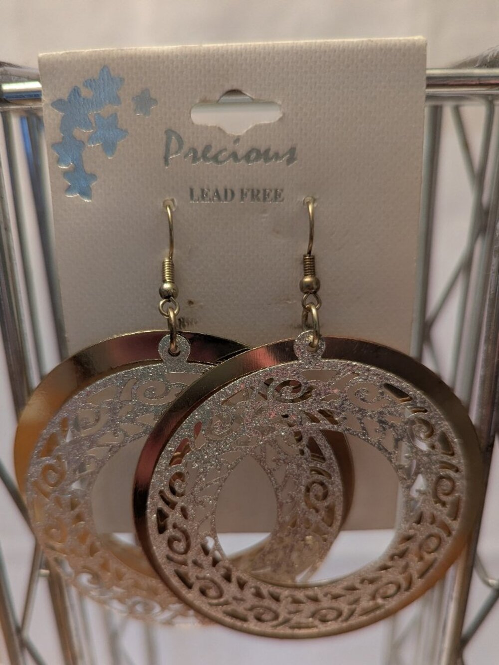 Precious Brand Cutout hoop earrings